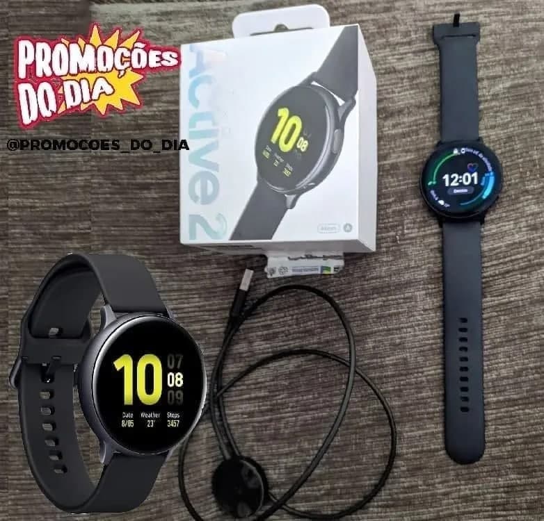 [ENCERRADO] Smartwatch Samsung Galaxy Watch Active 2 Preto
