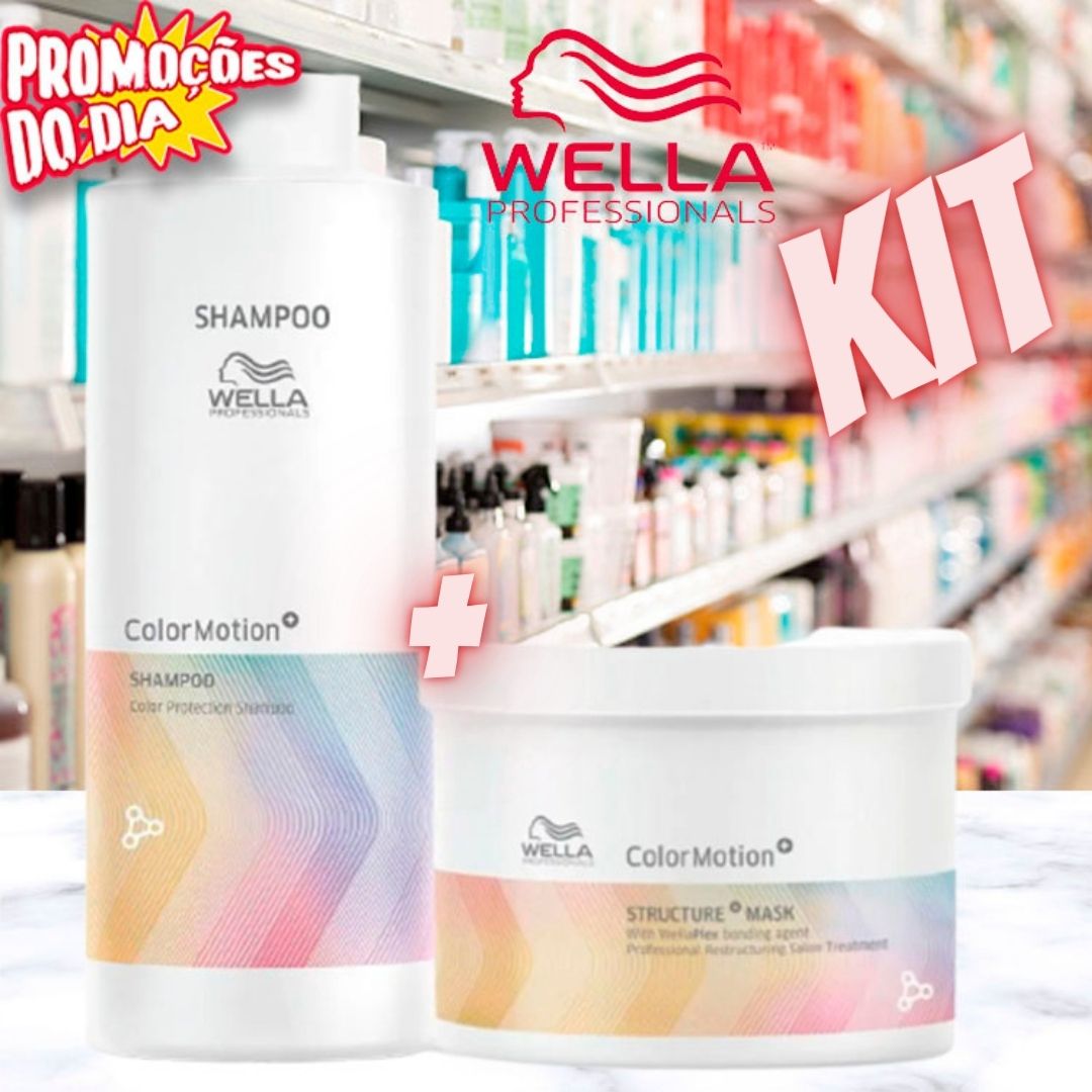 Kit Wella Color Motion Shampoo E M scara Promo es Do Dia