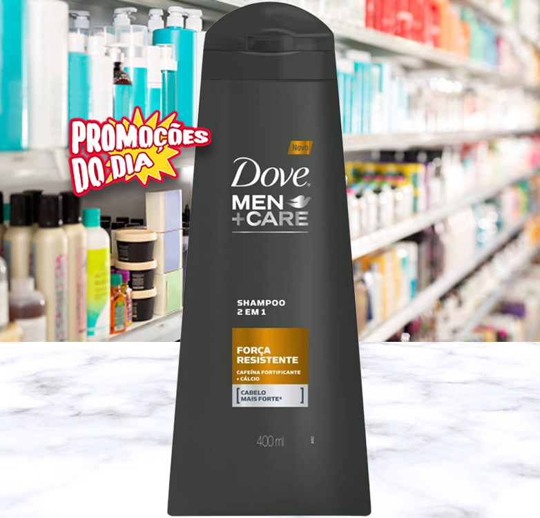 [ENCERRADO] Shampoo 2 em 1 Cafeína Fortificante mais Cálcio Dove Men