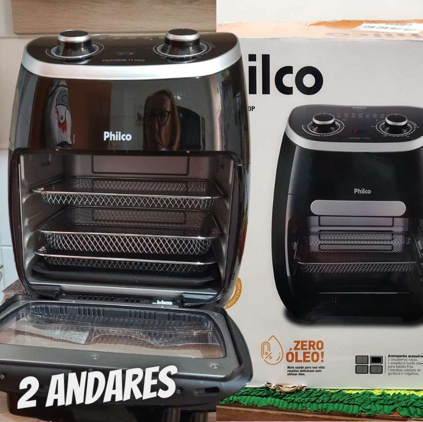 Fritadeira Philco Air Fryer 2 em 1 Oven 11L PFR2000P 220V Promoções