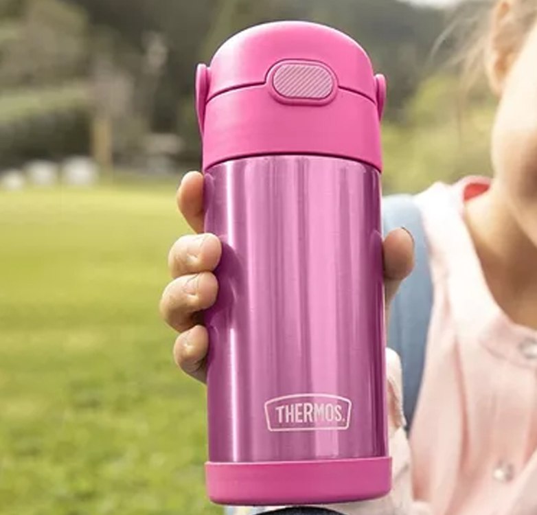 [ENCERRADO] Thermos Garrafa infantil Carros Funtainer, aço inoxidável